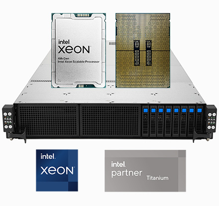 Server mit Intel Xeon Scalable Prozessoren auf Basis der Sapphire Rapids Mikroarchitektur
